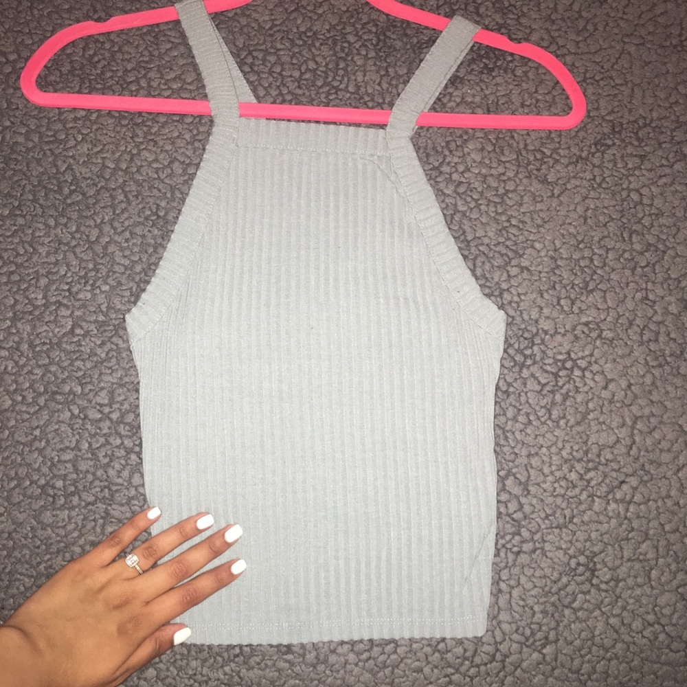 Pacsun square neck cross back crop top